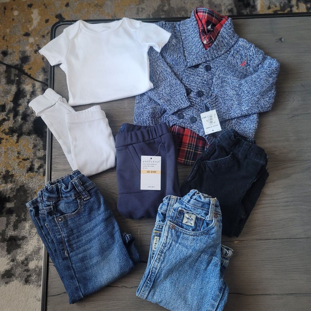 Baby Boy Clothing Lot 12M, 18-24M, 24M, 2T OshKosh, Carter's, Nautica NWT